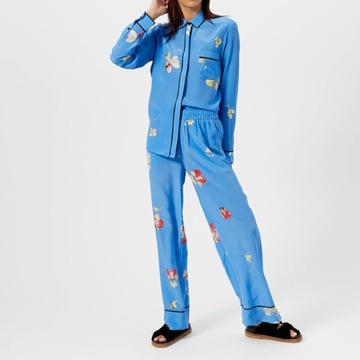 GANNI spodnie 36 S JOYCEDALE SILK 100% jedwab