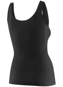 BRUBECK DAMSKA KOSZULKA TERMOAKTYWNA BEZ RĘKAWÓW COMFORT MERINO CZARNY S