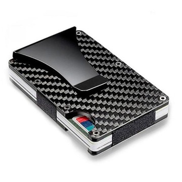 Кошелек из углеродного волокна, тонкий зажим для денег, минималистичный дизайн