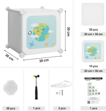МОДУЛЬНЫЙ ДЕТСКИЙ ШКАФ-ОРГАНИЗАТОР НА 10 ПОЛОК ШКАФ ДЛЯ ИГРУШЕК ОБУВЬ ОДЕЖДА