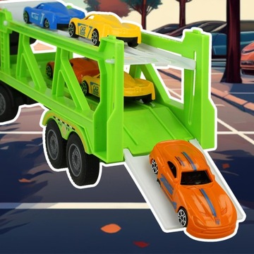 SAMOCHÓD INTERAKTYWNY TIR LAWETA RESORAKI AUTO CIĘŻARÓWKA NAPĘD DŹWIĘK LED