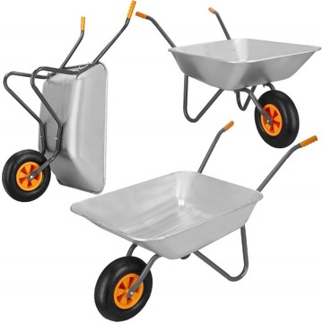 СТРОИТЕЛЬНАЯ САДОВАЯ ТАЧКА ПРОЧНАЯ ОЦИНКОВАННАЯ САДОВАЯ ТЕЛЕЖКА ЛЕГКАЯ ТЕЛЕЖКА 65 Л