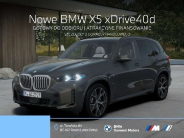 BMW X5 G05 SUV Facelifting 3.0 40d 352KM 2026 BMW X5 xDrive40d 352KM mHEV - Gotowy do Odbioru - Kamera 360 - Hak Holowni