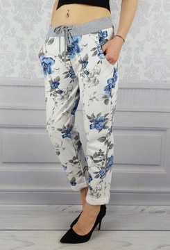 КОМФОРТНО - БРЮКИ - СПОТЫ - ЦВЕТЫ - Большие размеры - Размер