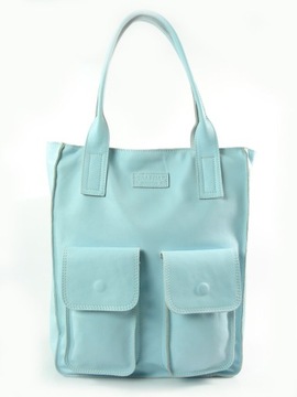 Сумка-шоппер Vera Pelle с карманами ЖЕЛТЫЙ