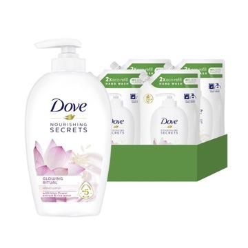 ZESTAW MYDŁO W PŁYNIE DOVE GLOWING RITUAL 250ML + 4X ZAPAS 500ML