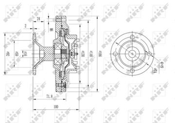 NRF 49612 SPOJKA VENTILÁTOR CHLAZENÍ