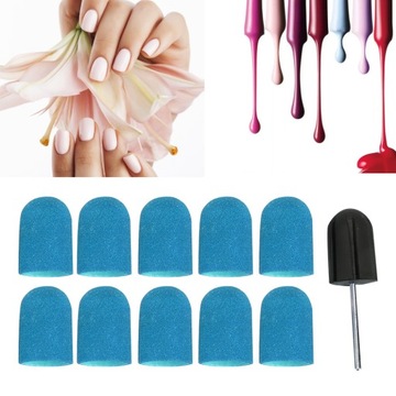 KAPTURKI NAKŁADKI ŚCIERNE DO PEDICURE 16 X 25 MM 10SZT