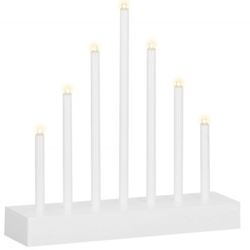 ŚWIECZNIK ADWENTOWY ŚWIĄTECZNY ŚWIECE DEKORACJA 7 led ŚWIĘTA LAMPKI