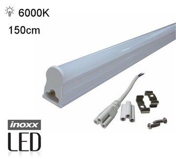 ŚWIETLÓWKA LED LINIOWA T5 150CM 22W 6000K ZIMNA
