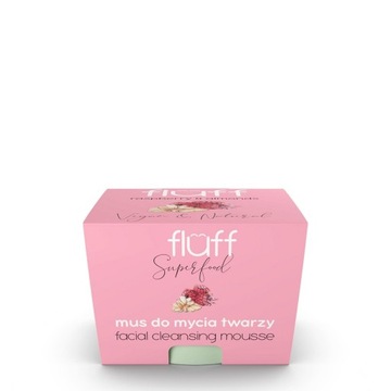 Fluff Facial Cleansing Mousse mus do mycia twarzy Malina & Migdał 50ml P1