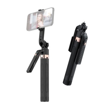 Ręczny stabilizator teleskopowy Aluminiowy kijek do selfie 180 cm Czarny