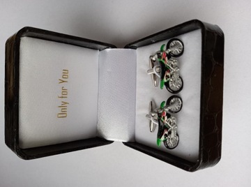 Spinki do koszuli Motocykl Motor Motokross Cross Enduro dla chłopaka i taty