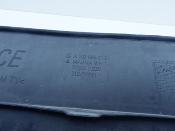 MERCEDES C TŘÍDA W203 203 PODLOŽKA POD TABULKA