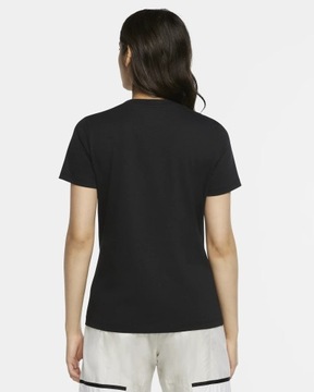 T-shirt damski koszulka czarna okrągły dekolt Nike Central Swoosh rozmiar S