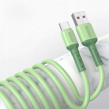 Гибкий жидкостный кабель USB Type C QC 3.0, 1,5 м, 150 см