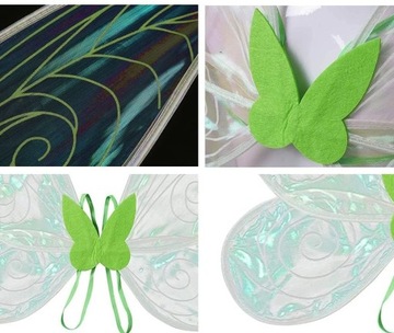 Крылья феи, бабочка, косплей эльфа, маскировка + палочка