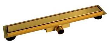 ODPŁYW LINIOWY 70 CM STAL DWUSTRONNY NISKI ZŁOTY