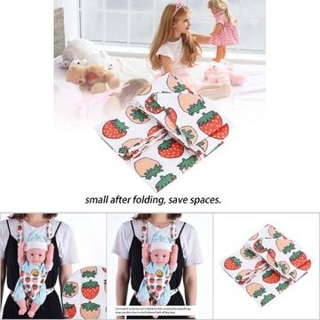 Переноска для кукол из хлопчатобумажной ткани, удобная, наплечная, детская, спереди и сзади (Св.