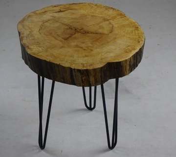 Blat z drewna, na stół, loftowy ze szpuli, 105cm solidne drewno, LOFT STYLE