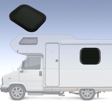 Рама из алюминиевого сплава из черного алюминиевого сплава для дома на колесах, круглая водонепроницаемая закаленная стеклянная рама