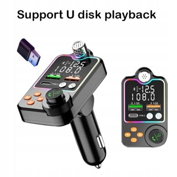 Bluetooth w samochodzie Car 5.0 FM Transmitter Han