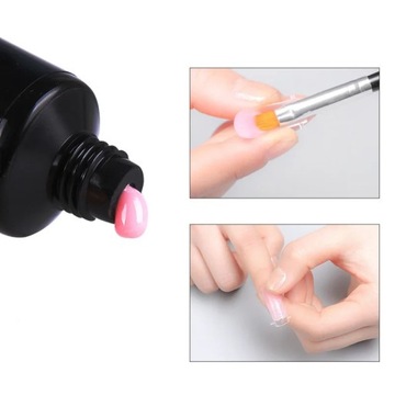 Pędzelek PĘDZEL DO ŻELU #4 zdobień paznokci akrylożelu