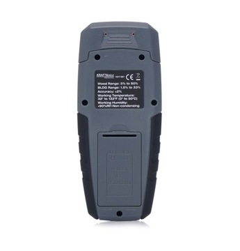 WILGOTNOŚCIOMIERZ MIERNIK WILGOTNOŚCI DO DREWNA 9V