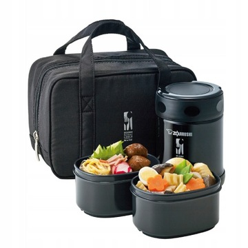 ZOJIRUSHI, termos obiadowy SW-EZE35-BA, czarny