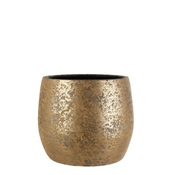 złote ceramiczne doniczki Clemente 25/20 cm DESIGN