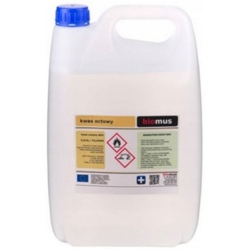 Esencja octowa kwas octowy 5l 80% nosemoza Biomus