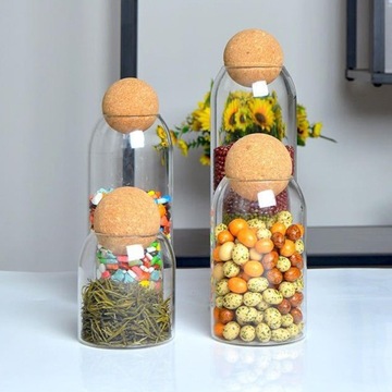 Банка для хранения с деревянной крышкой