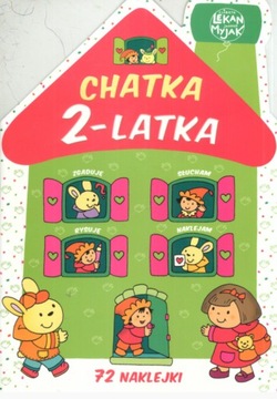 Chatka 2-latka książeczka edukacyjna z naklejkami FK