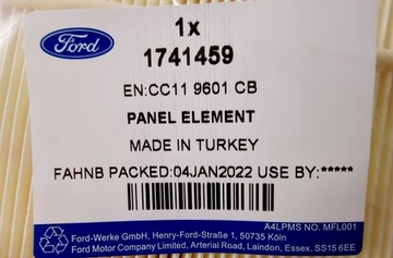 1741459 FILTR VZDUCHU FORD TRANSIT 2006- 2,2TDCI