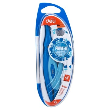 Cyrkiel geometryczny szkolny z ołówkiem Deli w etui