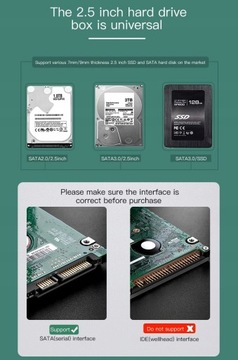 Корпус жесткого диска USB 3.0–SATA III для 2,5-дюймового твердотельного накопителя