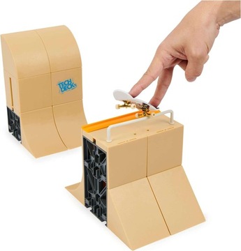 TECH DECK RAMP MEGA HALF PIPE FINGERBOARD + SKATEBOARD DANNY WAY PLANB