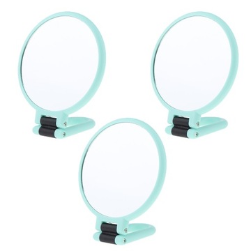 Складное двустороннее косметическое зеркало, ручное.