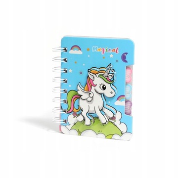 NOTES Jednorożec Unicorn ZESZYT MINI PAMIĘTNIK