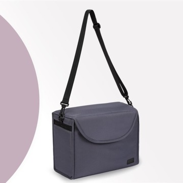 Ходунки-зонтики - MoMi AKIRA GREY - СУМКА ИЗ ФОЛЬГИ MOSQUITO BASKET