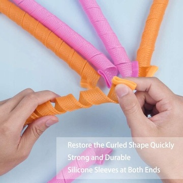 MAGIC LEVERAG papiloty spiralne wałki włosów 45 cm