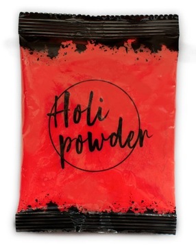 Holi Powder kolorowy proszek HOLI Festiwal kolorów CZERWONY bezpieczny
