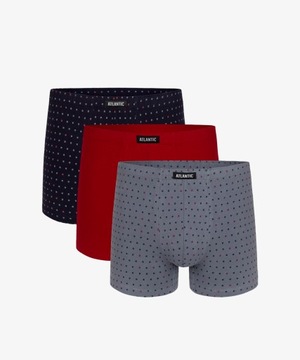 3-PACK Bokserki majtki męskie bawełna Atlantic XXL
