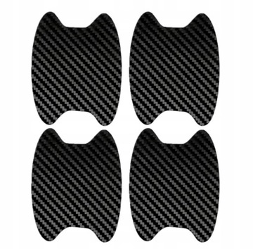 Folia ochronna pod klamki samochodowe Carbon 4 szt