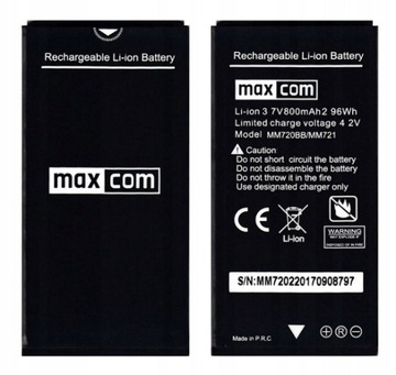 Bateria MAXCOM MM720 MM721 800mAh