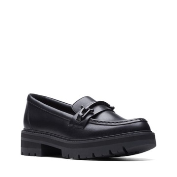 Loafersy Clarks Orianna Bit skórzane czarne 37