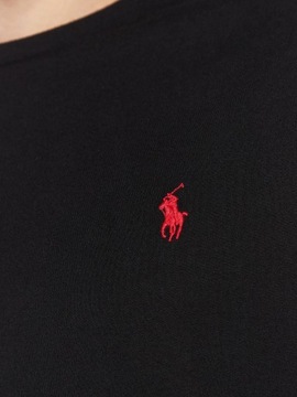 polo ralph lauren longsleeve koszulka męska z długim rękawem czarna