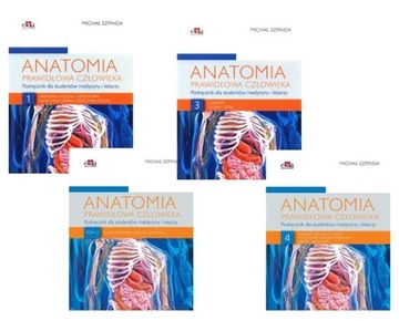 Anatomia prawidłowa człowieka Tom 1 - 4 Szpinda