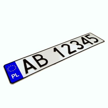 Табличка для регистрационных рамок ПОЛЬША - голограмма.