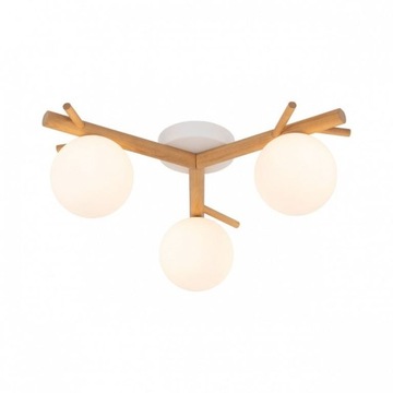 TK-Lighting SHERON WHITE ПОТОЛОЧНЫЙ СВЕТИЛЬНИК 3 ЛАМПЫ ДЕРЕВЯННЫЕ БЕЛЫЕ ЛАМПЫ